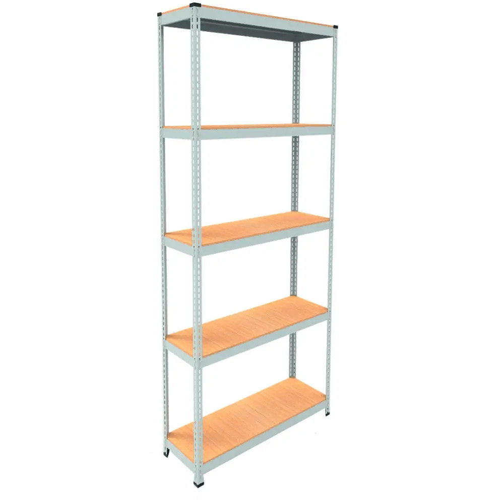 Металевий стелаж Emby Light Series (розмір 2400х900x300мм) 5 полиць ДСП до 100кг Білий Вінниця - фото 4