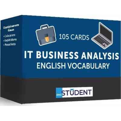 Обучающий набор English Student Карточки для изучения английского языка IT Business Analysis, украинский (591225981) Винница