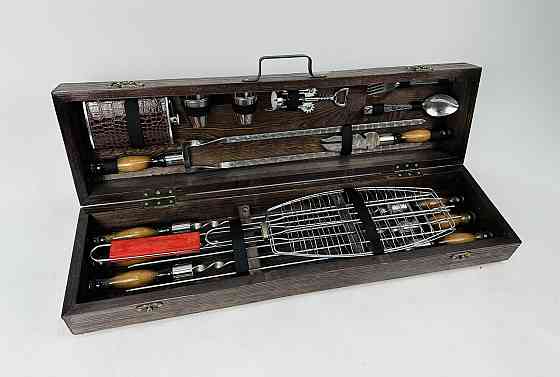 Подарунковий набір шампурів у дерев'яному кейсі ЛІСНИК HAPPY DAYS Тернопіль