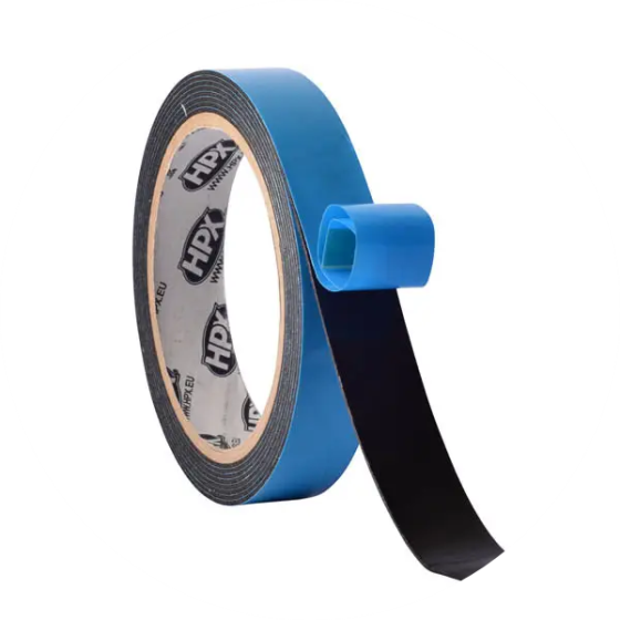 Скотч двухсторонний на вспененной основе 12мм*5м черный Харьков