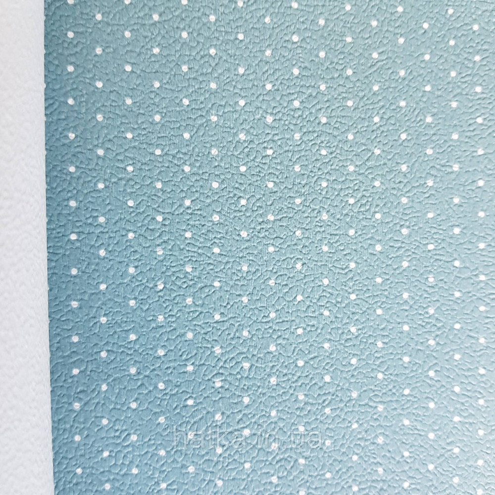 Обои виниловые на флизелине 0.53х10.05 Rasch Textil Petite Fleur 5 точки белые на серо голубом Киев - изображение 1