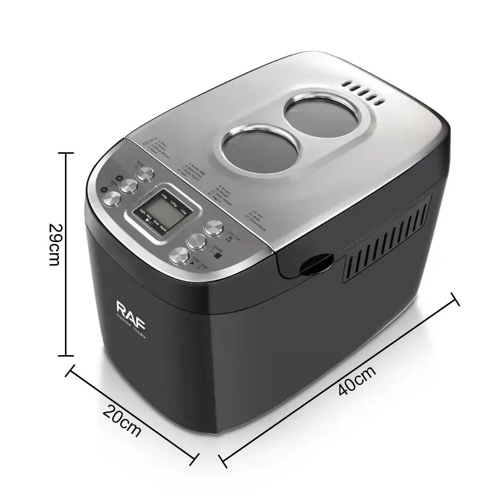 Електрична хлібопічка з РК дисплеєм та 15 програмами випікання RAF R.564 850Вт (2) Одеса - фото 8