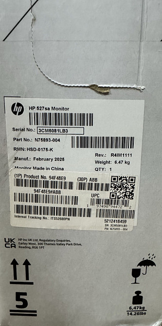 Монітор HP Series 5 527SA. Київ - фото 1