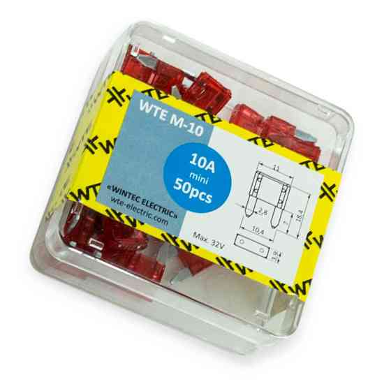 Запобіжники Євро mini (WTE) 10А (коробка 50шт) Мукачево