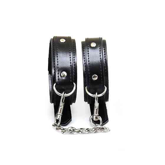 Поножі з екошкіри Art of Sex - Legcuffs Emoji Sex Aura Київ
