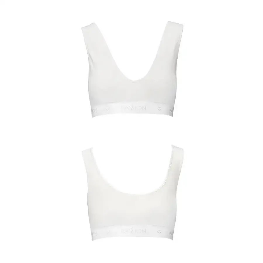 Спортивний топ з еластичної бавовни Passion PS005 TOP L, white Львів - фото 5