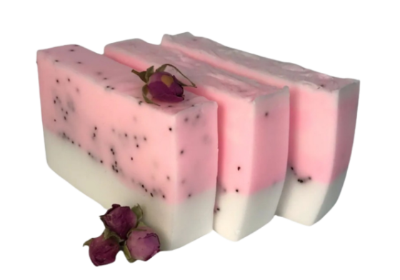 Мило ручної роботи "Рожеве" натуральне, ароматне, на оліях, 140 г Київ