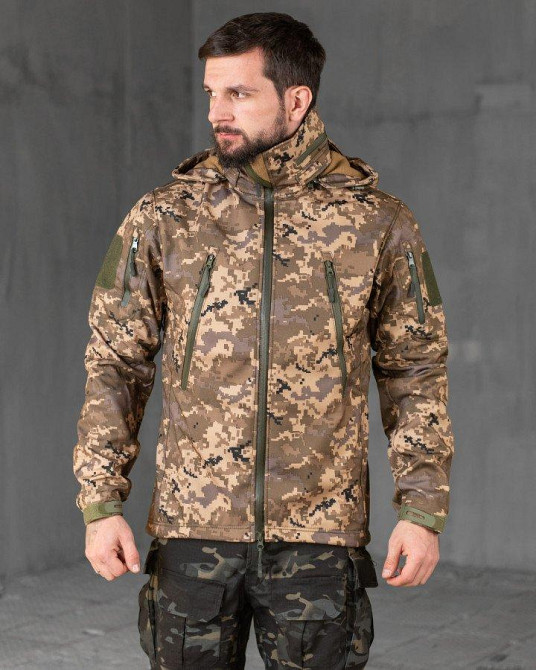 Тактическая куртка софтшел Kord  second generation pixel ВТ7803 Одесса - изображение 1