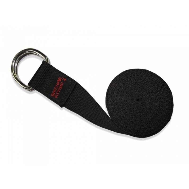 Ремінь для йоги PowerPlay PP_4409 183*3.8см. Чорний Кам'янське - фото 7