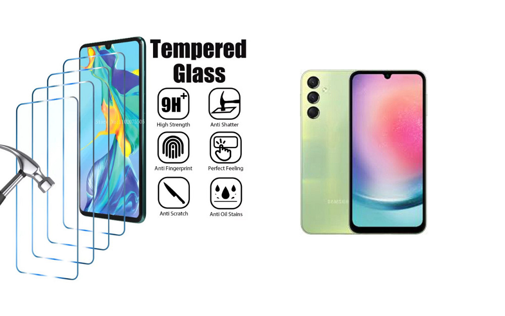 Захисне скло ArmorGlass для Samsung Galaxy A24 – стійке до подряпин та ударів Київ - фото 1