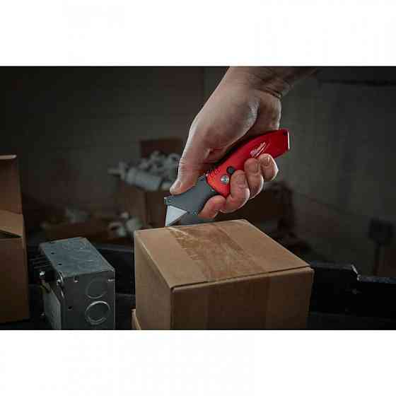 Ніж складаний із трапецієподібним лезом FASTBACK MILWAUKEE компактний Коломия