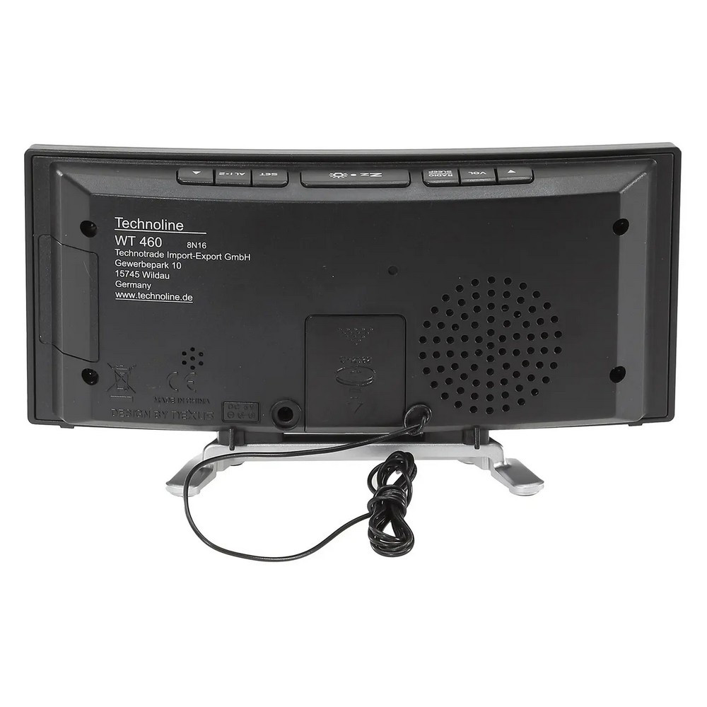 Часы настольные с радио Technoline WT460 Blue LED Black/Silver (WT460 blaue LED) Киев - изображение 6