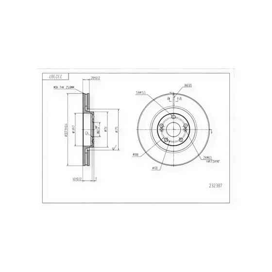 Диск Renault Espace, Laguna (2002-) передній (308x28mm) гальмівний Мукачево