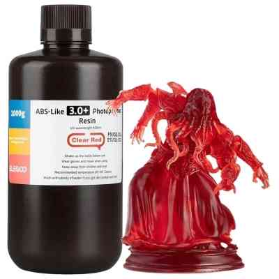 Фотополімерна смола ELEGOO Resin, ABS-like 3.0 plus 1кг, transparent red (50.103.0224) Вінниця
