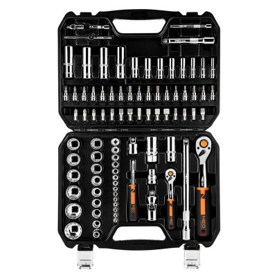 Набор инструментов Neo Tools 86шт, 1/2", 1/4", CrV, кейс (10-060) Винница - изображение 12