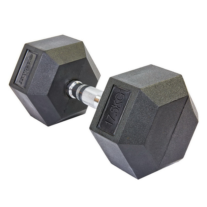 Гантель 17.5 кг цільна шестигранна гексагональна Zelart Київ - фото 5