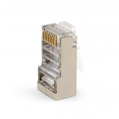 Конектор Vinga RJ-45 FTP 100 шт. (VCPCON8P8CFTP) Вінниця - фото 2