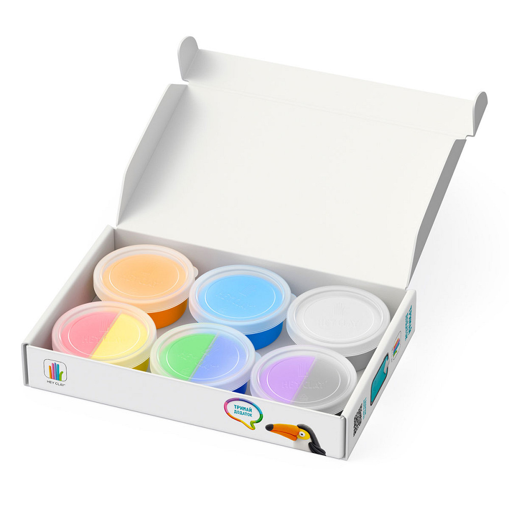 Набір пластиліну Ліпака – Птахи: Пінгвін, павич, тукан Дніпро - фото 2