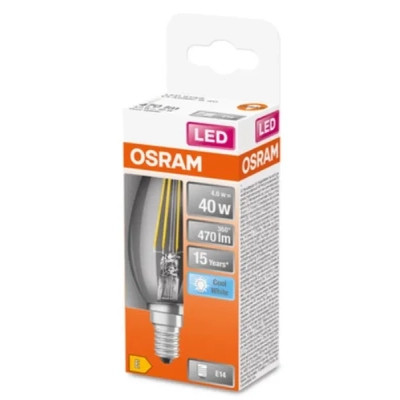 Лампочка Osram LED CL B40 4W/840 230V FIL E14 (4058075437142) Винница - изображение 2