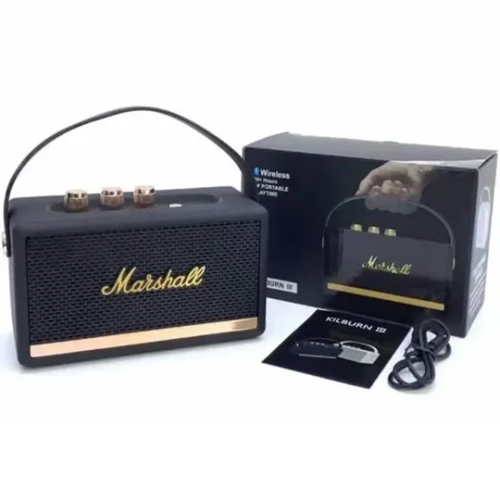 Портативна колонка MARSHALL Kilburn W4 з потужним звуком і стильним дизайном, Bluetooth, компактний  Київ
