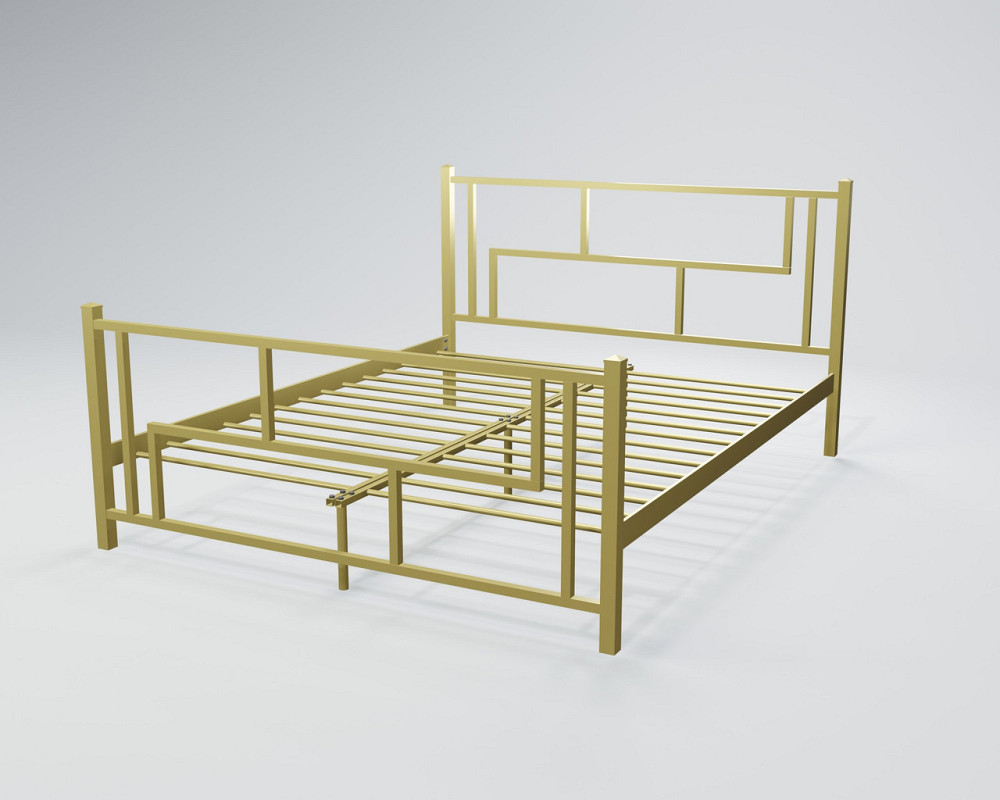 Кровать двухспальная Amis 160x190 золотой Киев - изображение 1