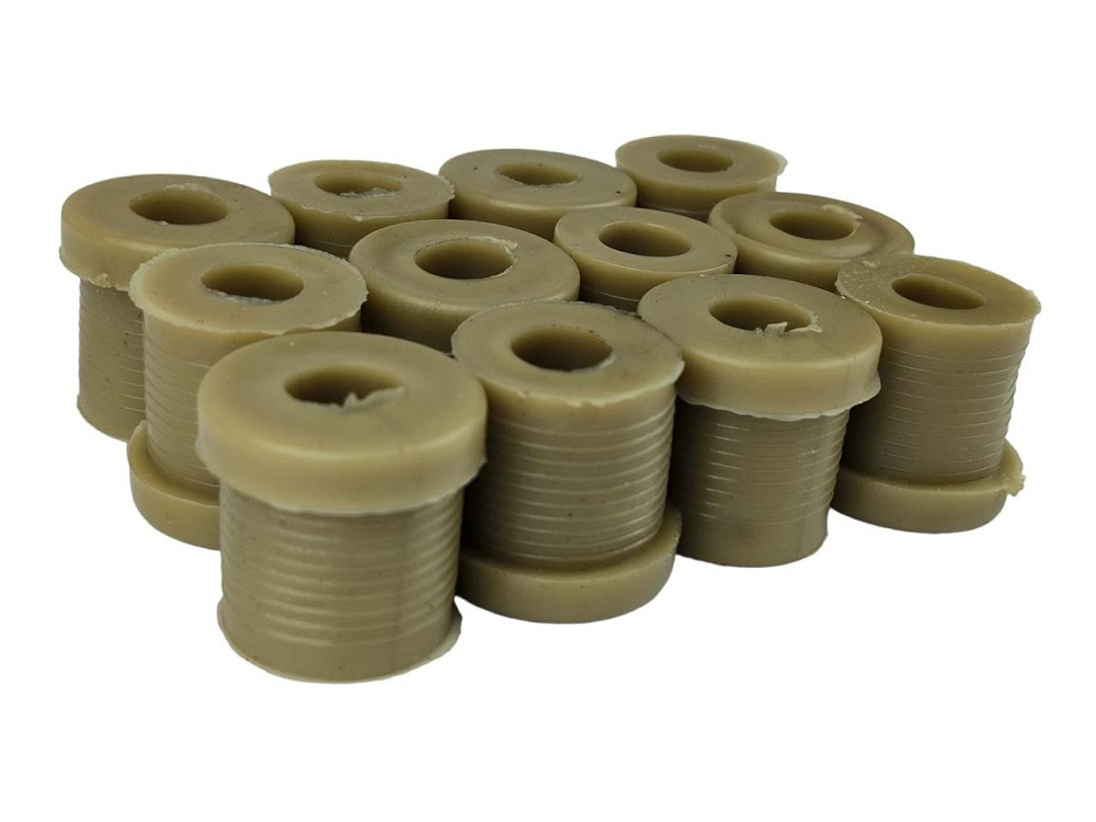 Втулка Москвич 408, 412, 2140, ІЖ-ОДА 2717, 27175 поліуретан (к-кт 12 шт) 17820 ресори Мукачево - фото 1