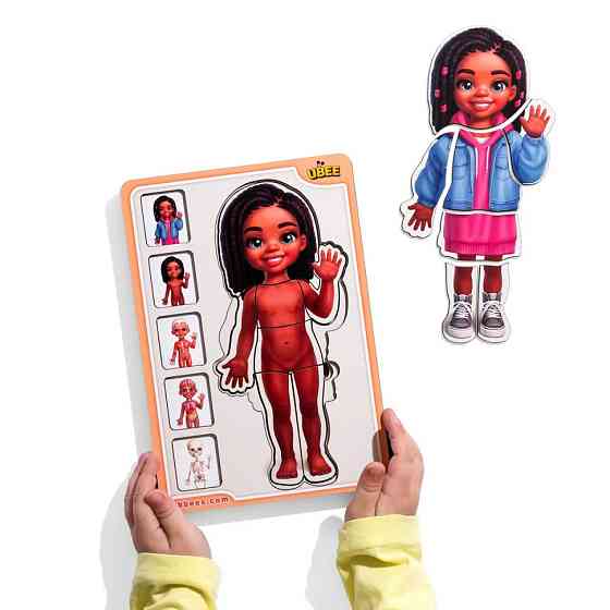 Дерев'яний пазл-вкладиш "Анатомія людини - дівчинка-3" (ПСД264) PSD264 будова тіла Вінниця