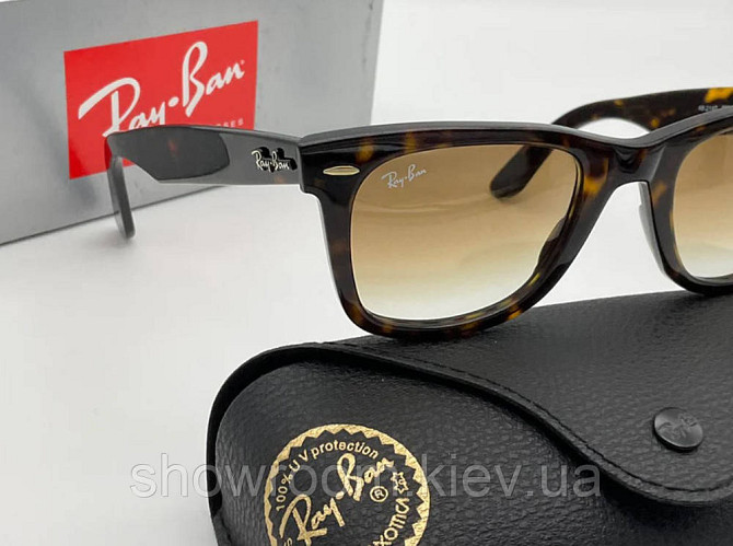 Женские солнцезащитные очки RAY BAN Wayfarer 2140 (902/51) LUX Киев - изображение 4