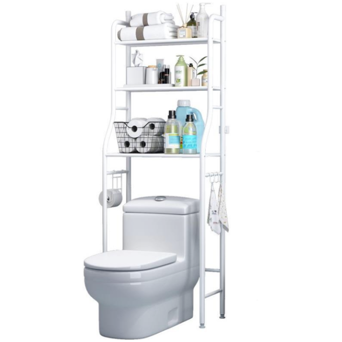 Стійка органайзер Toilet Rack на унітаз 50х26х160 см для ванної кімнати, 3 полиці, установка для під Київ - фото 3