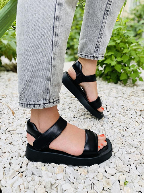 ARLEN Босоніжки жіночі ARLEN Бос-06 чорні (літо, шкіра натуральна) (4379) Коломыя - изображение 9