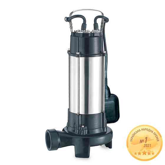 Насос каналізаційний 1.3кВт Hmax 12м Qmax 300л/хв (з ножем) AQUATICA (773332) Рівне