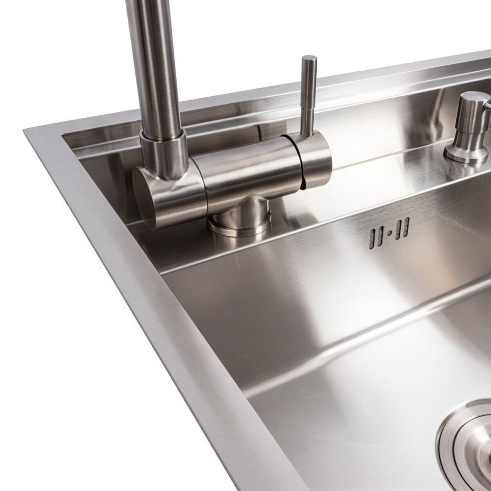 VALESO Кухонна мийка CM 50*50 прихована нержавійка VALESO Handmade (змішувач в комплекті) Київ - фото 6