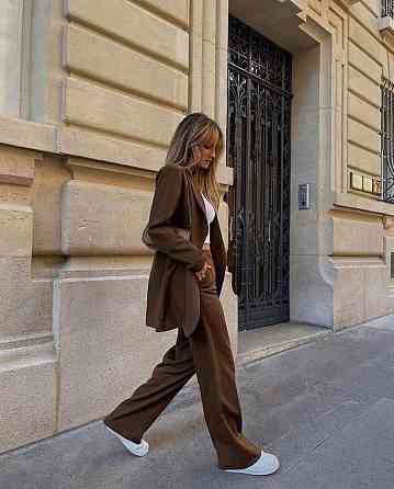 Женский классический повседневный костюм Костюмка люкс Мокко, 44/46 Одесса