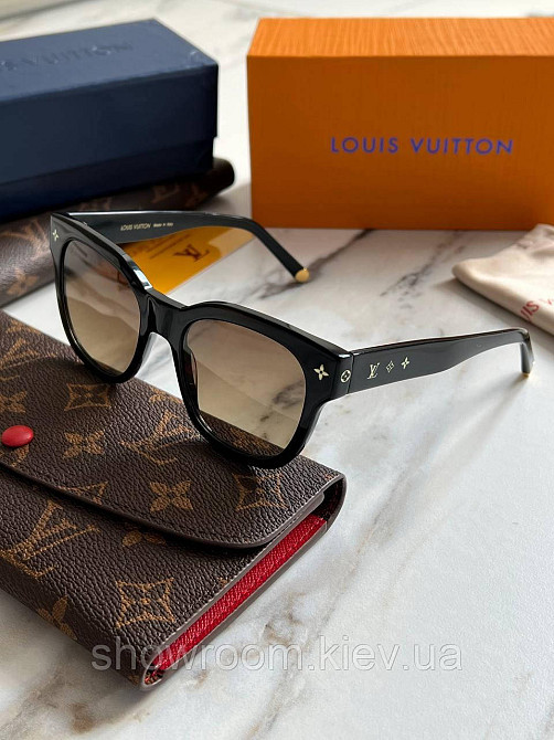 Жіночі сонцезахисні окуляри Lv (1523) brown LUX Київ - фото 1