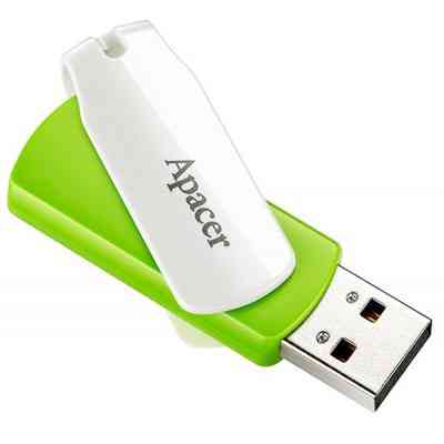 USB флеш накопитель Apacer 64GB AH335 Green USB 2.0 (AP64GAH335G-1) Винница