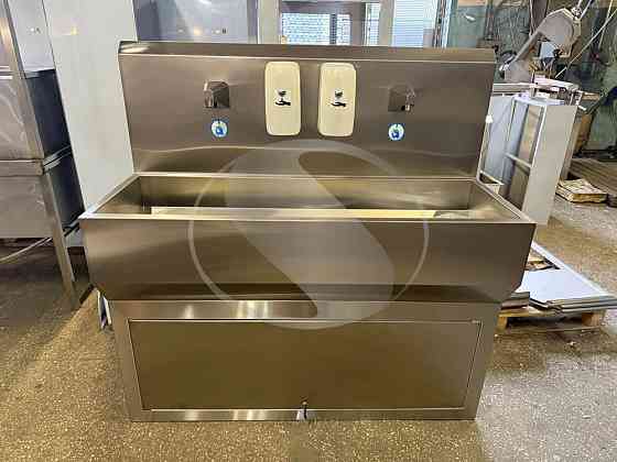 Умывальник сенсор на две секции с тумбой Киев