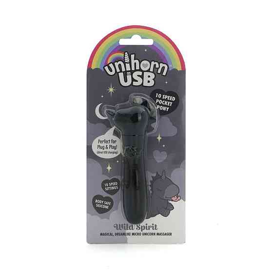 Вібратор-єдиноріжка Unihorn USB Bullet – Wild Spirit, віброкуля, USB-зарядка, 10 режимів Sex Aura Київ
