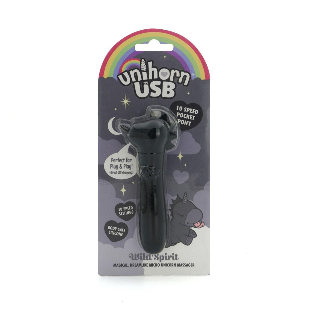 Вібратор-єдиноріжка Unihorn USB Bullet – Wild Spirit, віброкуля, USB-зарядка, 10 режимів Sex Aura Київ - фото 6