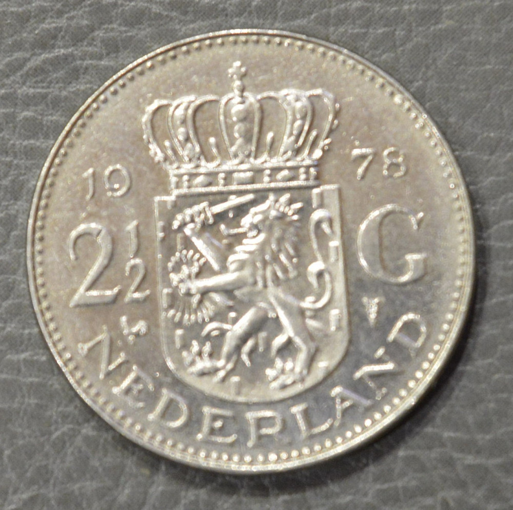 Нідерланди 2 1/2 гульдена 1978 рік Полтава - фото 1