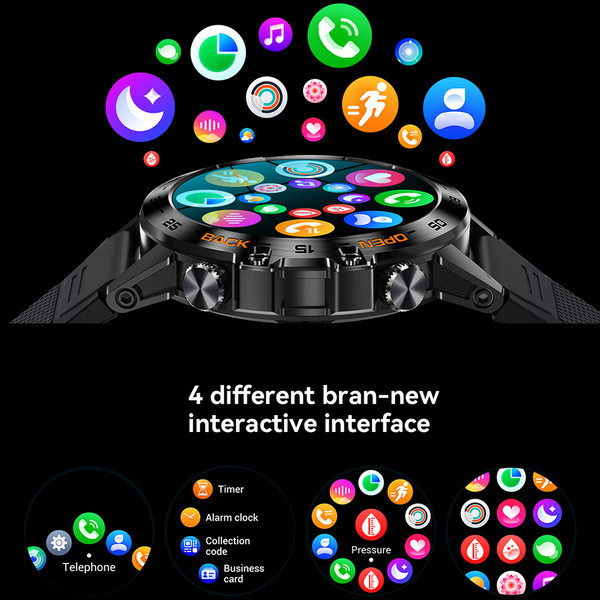 Розумний годинник Smart Delta K52 (2 ремінці) Чорний Вінниця - фото 9