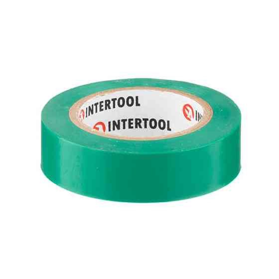 Стрічка ізоляційна 0.15мм*17мм*10м зелена INTERTOOL IT-0031 Киев