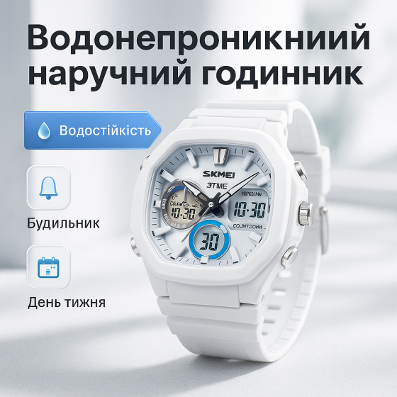 Годинник туристичний для виживання SKMEI 2389WT, Хороший чоловічий годинник фірма OU-77 Львів