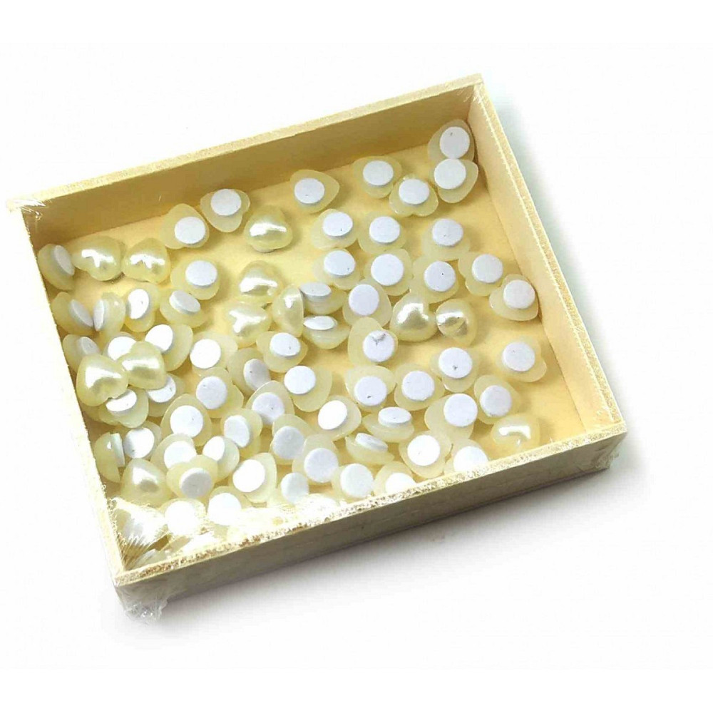 Декоративные наклейки из дерева Сердечки набор 80 шт Киев - изображение 2