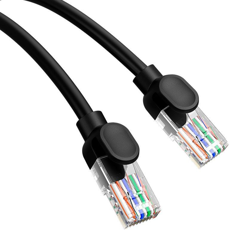 Патч-корд Baseus CAT5 B00133206111-06 RJ45 8 м, чорний Винница - изображение 3