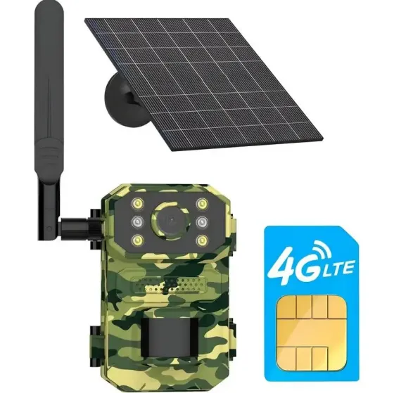 Камера для охоты на солнечной батарее A8S 4G, датчик движения, камуфляж Коломия