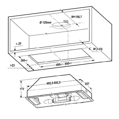 Витяжка кухонна Elica CT17 C IX/A/52 Вінниця - фото 6