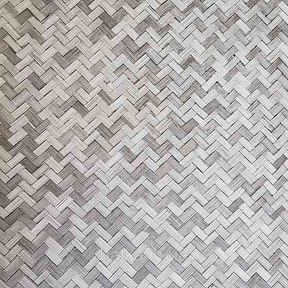 Шпалери метрові вінілові на флізелін Marburg Botanica смуги зигзагом під паркет чорні Київ