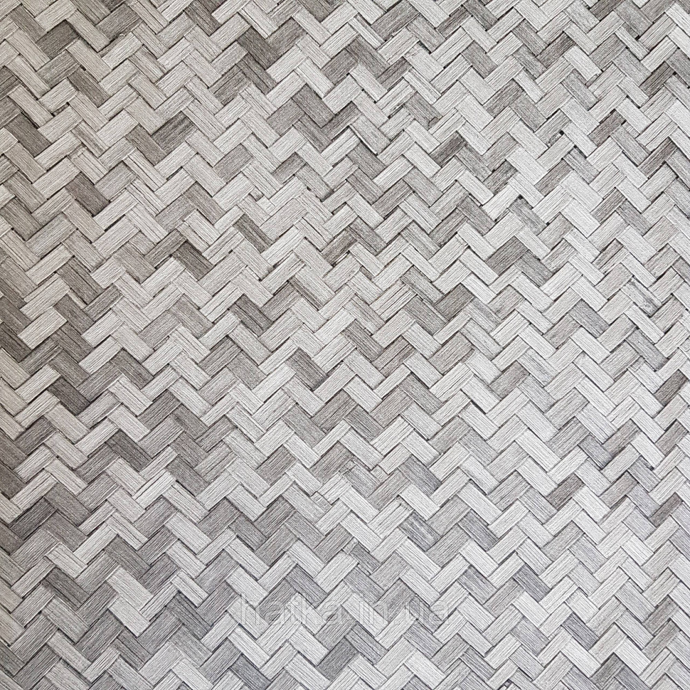 Шпалери метрові вінілові на флізелін Marburg Botanica смуги зигзагом під паркет чорні Київ - фото 3