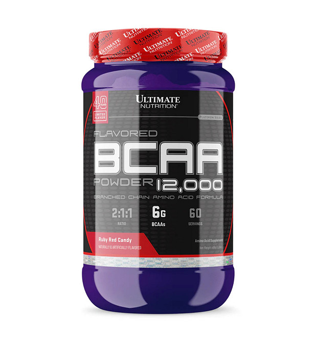 Аминокислоты Ultimate nutrition BCAA 12,000 488 г, Ruby Red Candy Луцк - изображение 1