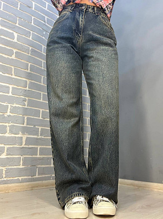 Джинсы женские Its Basic 4118 straight fit прямые от бедра, синий, 36, 36, 68 см, 100 см Одесса - изображение 3